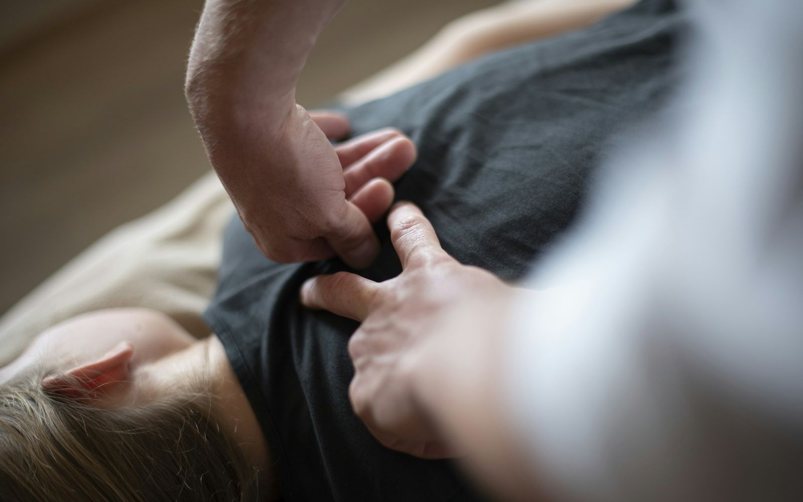 Hands-on chiropractic adjustment care